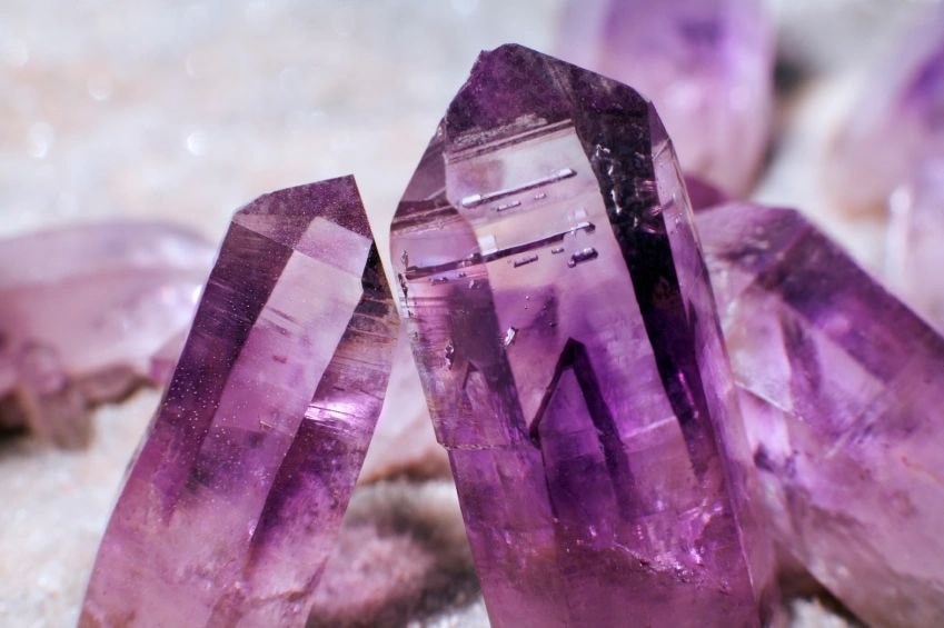 Amethyst crystals